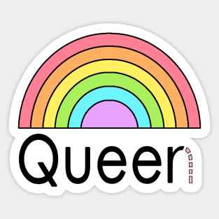 Queer Queen Pride - The Peach Fuzz Sticker